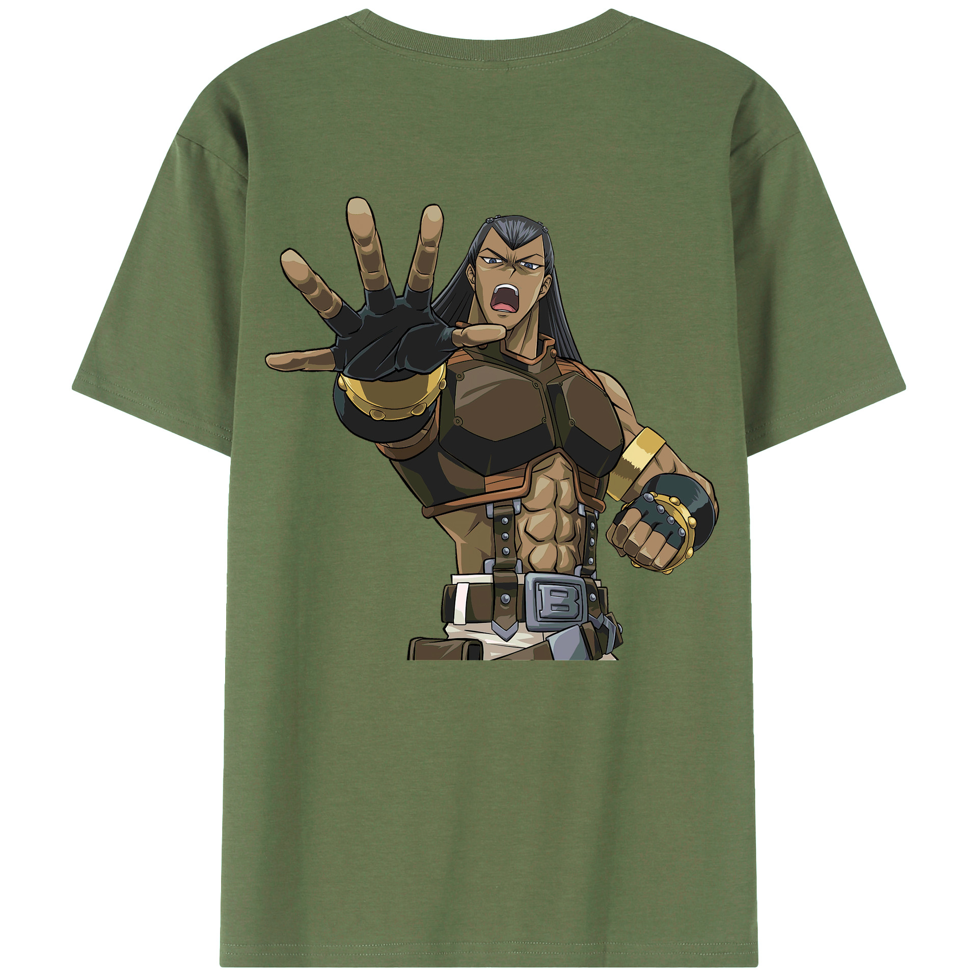 （画像用） 遊☆戯☆王 Yu-Gi-Oh! 綿100％ メンズ半袖Tシャツ（バックプリント） 通気性